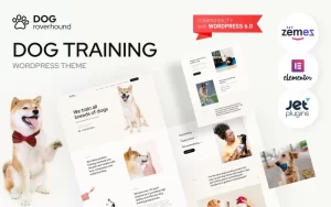 Dog Roverhound Dog Training WordPress Theme 1.0.1 GPL Theme