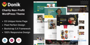 Donik Charity Fundraising WordPress Theme 1.0.4 GPL Theme