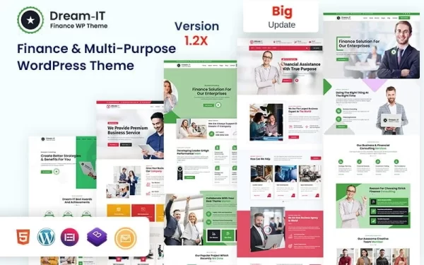 DreamIT Business Finance Multi-Purpose WordPress Theme 1.1.1 GPL Theme