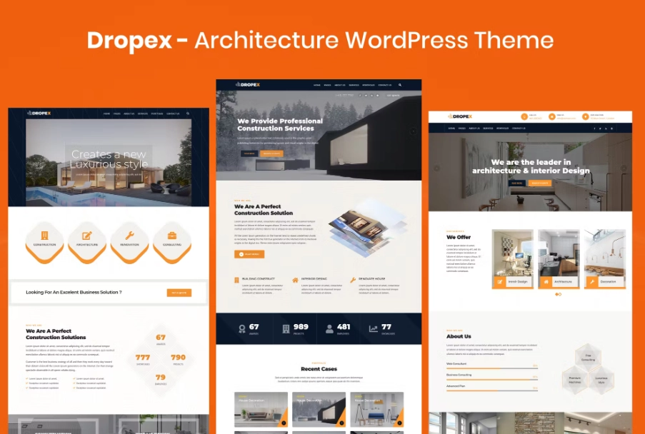 Dropex Architecture WordPress Theme 1.0 GPL Theme 1 Dropex Architecture WordPress Theme 1.0 GPL Theme