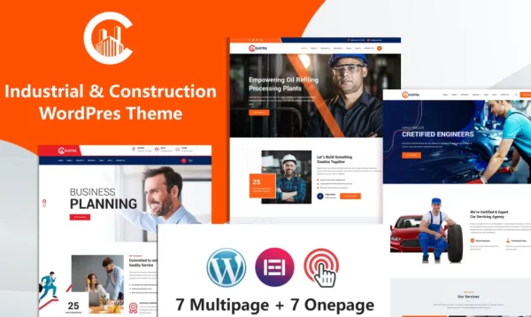 Dustra Industrial Construction WordPress Theme 1.5.3 GPL Theme