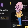 Ealain Digital Artist Creative Portfolio WordPress Theme Figma 1.0.3破解版主题