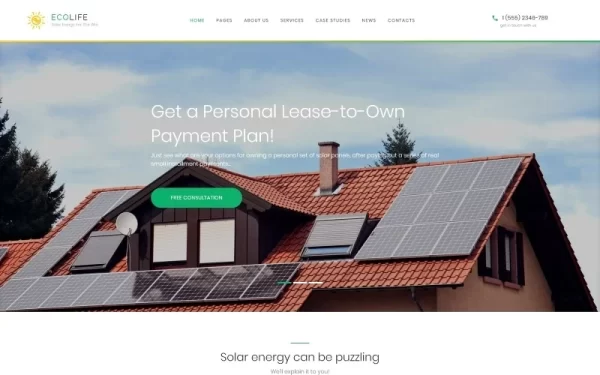 Eco Life Environment Ecology WordPress Theme 1.0.0 GPL Theme