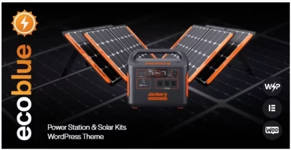 EcoBlue Power Station Solar Kits WordPress Theme 1.2 GPL Theme