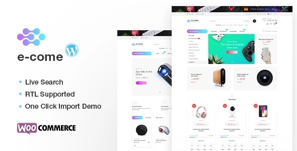 Ecome Electronics Store WooCommerce Theme 1.5.3 GPL Theme