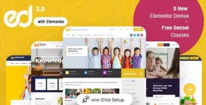 Ed School: Education WordPress Theme 3.19.0 GPL Theme