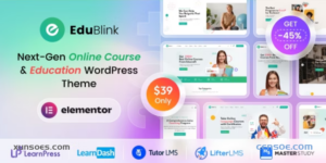 EduBlink Education Online Course WordPress Theme 1.0.5 GPL Theme