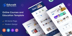 Eduvalt Online Courses Education WordPress Theme + RTL 1.0.4 GPL Theme