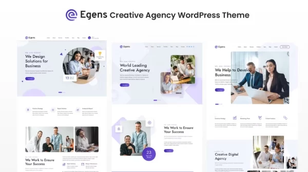 Egens Creative Agency WordPress Theme 1.0 GPL Theme