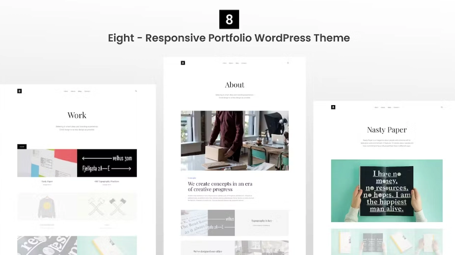 Eight Responsive Portfolio WordPress Theme 1.0 GPL Theme 1 Eight Responsive Portfolio WordPress Theme 1.0 GPL Theme