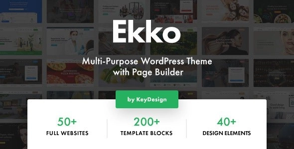 Ekko Multi-Purpose WordPress Theme with Page Builder 4.0 GPL Theme