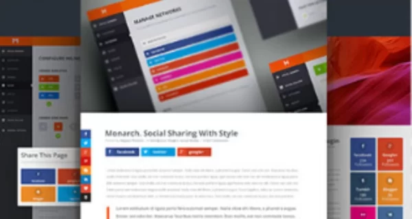 Elegant Themes Monarch Social Media Sharing 1.4.10 GPL Theme