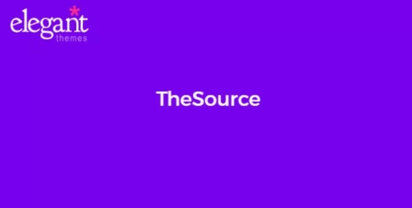 Elegant Themes TheSource 4.8.13 GPL Theme