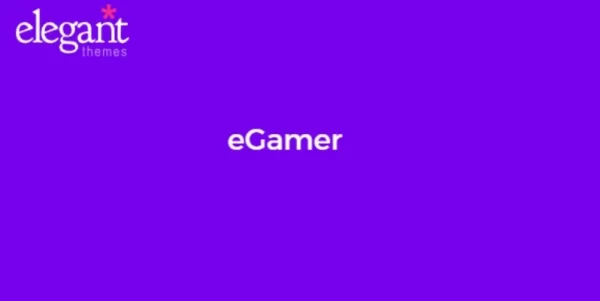 Elegant Themes eGamer 6.3.13 GPL Theme