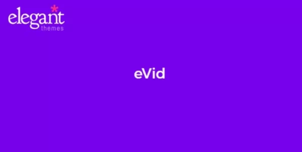Elegant Themes eVid 4.6.13 GPL Theme