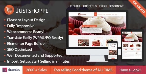 Elementor Cake Bakery WordPress Theme Justshoppe 12.3 GPL Theme 1 Elementor Cake Bakery WordPress Theme Justshoppe 12.3 GPL Theme