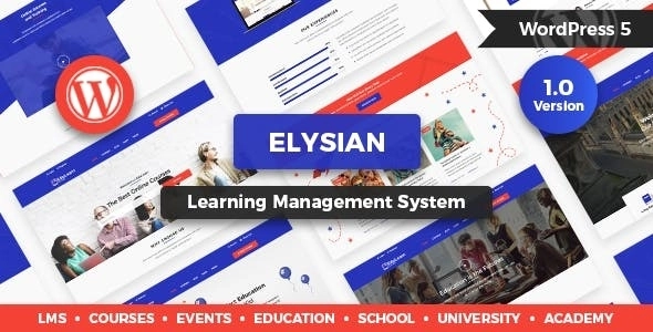 Elysian WordPress School Theme + LMS 1.2.1 GPL Theme 1 Elysian WordPress School Theme + LMS 1.2.1 GPL Theme