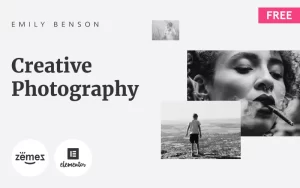 Emily Benson Free Photography One Page WordPress Theme 1.0.1 GPL Theme