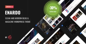 Enardo Blog Magazine WordPress Theme 2.7 GPL Theme