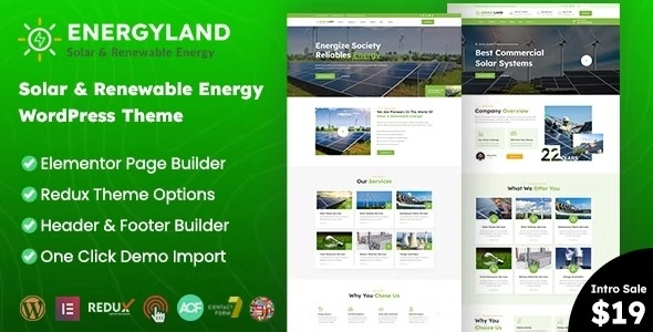 Energyland Solar Renewable Energy WordPress Theme 1.2.0 GPL Theme 1 Energyland Solar Renewable Energy WordPress Theme 1.2.0 GPL Theme