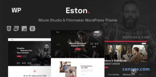Eston Movie Studio Filmmaker WordPress Theme 1.0.0 GPL Theme