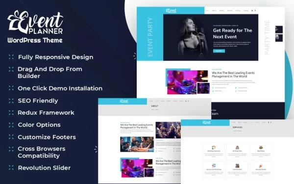 Event Planner and Organizer WordPress Theme 1.0.0 GPL Theme