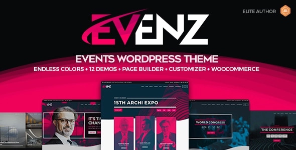 Evenz 1.5.0 GPL Theme