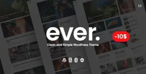 Ever Clean and Simple WordPress Theme 1.2.3 GPL Theme