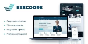 Execoore Technology And Fintech Template 1.4.7 GPL Theme