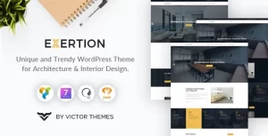Exertion Architecture Interior Design WordPress Theme 1.3 GPL Theme