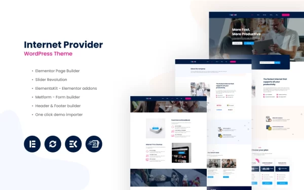 FazNet Internet Provider WordPress Theme 1.0.0 GPL Theme