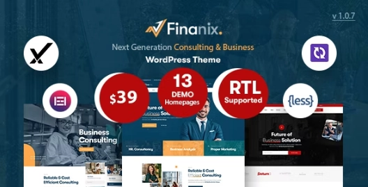 Finanix Business WordPress Theme 1.0.7 GPL Theme 1 Finanix Business WordPress Theme 1.0.7 GPL Theme