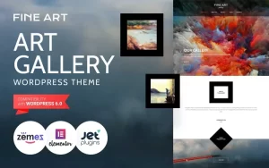Fine Art Art Gallery WordPress Theme 1.0.0 GPL Theme