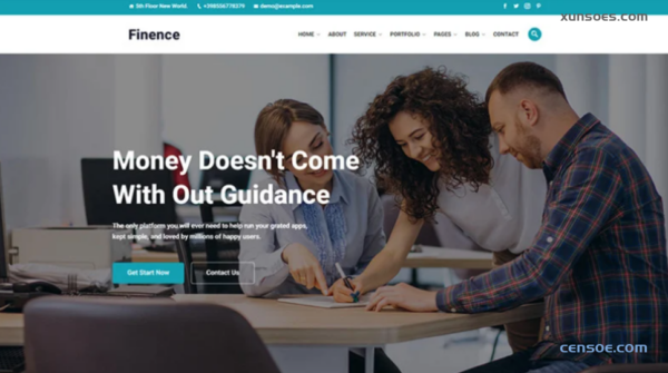 Finence Financial Commercial WordPress Theme 1.0.1 GPL Theme