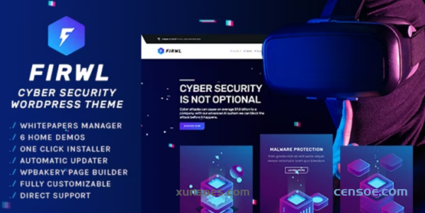 Firwl Cyber Security WordPress Theme 1.5.1 GPL Theme