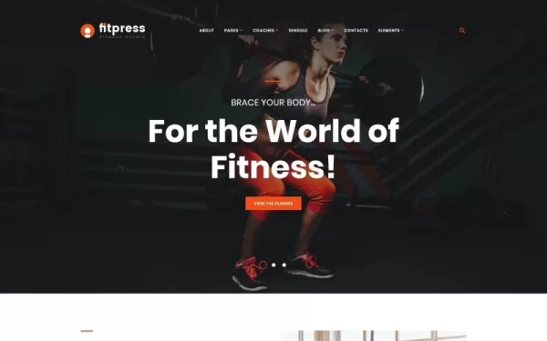 Fitpress Fitness Gym WordPress Theme 1.0.0 GPL Theme