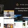FiveStar Hotel Booking WordPress Theme 1.7破解版主题