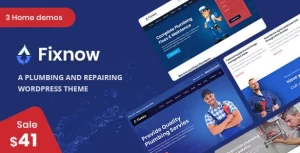 Fixnow A Perfect Plumbing WordPress Theme 2.3 GPL Theme