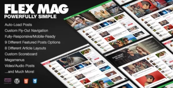 Flex Mag Responsive WordPress News Theme 3.5.2 GPL Theme