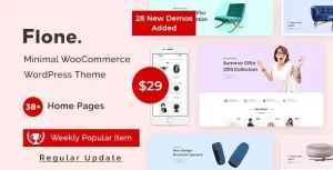 Flone Minimal WooCommerce WordPress Theme 3.0.1 GPL Theme