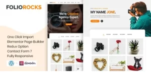 Foliorocks Minimal Portfolio WordPress Theme 1.0.0 GPL Theme