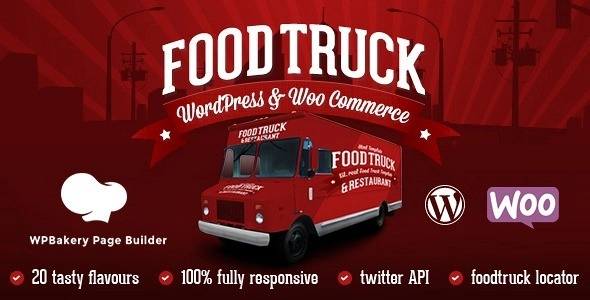 Food Truck Restaurant 20 Styles WP Theme 6.0 GPL Theme
