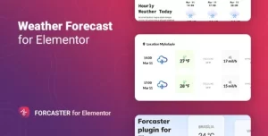 Forcaster Weather Forecast for Elementor 1.0.7 GPL Plugins