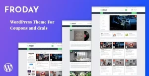 Froday – Coupons and Deals WordPress Theme 2.6.0 GPL Theme