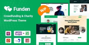 Funden Crowdfunding Charity WordPress Theme 1.1.8 GPL Theme