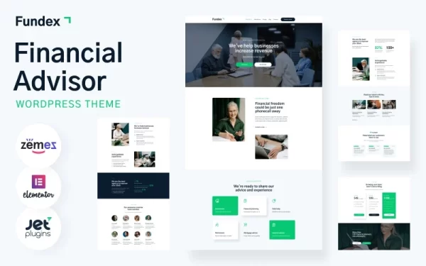 Fundex Financial Advisor WordPress Theme 1.0.1 GPL Theme
