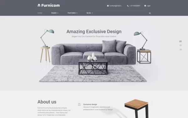 Furnicom Furniture Store WordPress Theme 2.0.17 GPL Theme