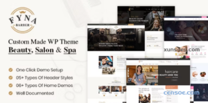 Fyna Beauty salon and Spa WordPress Theme with Appointments Booking 1.7 GPL Theme