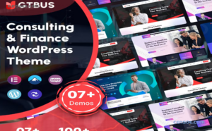 GTBUS Consulting Finance WordPress Theme 1.0.0 GPL Theme