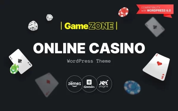 GameZone Online Casino WordPress theme WordPress Theme 1.0.1 GPL Theme